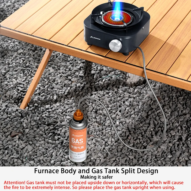 4000W High-power Infrared Stove Portable Lightweight Gas Burner Split Type Stove Outdoor Camping Supplies Picnic Hiking