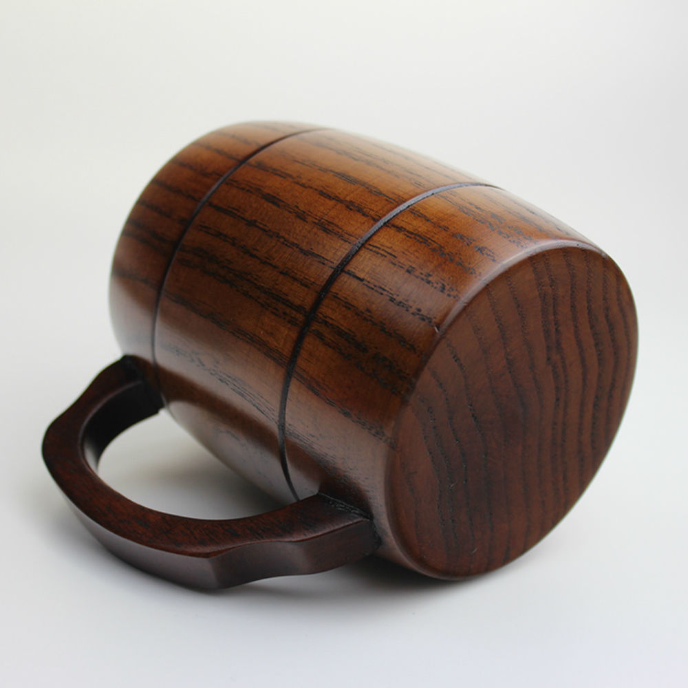 400ml Oak Wood Barrel Mug