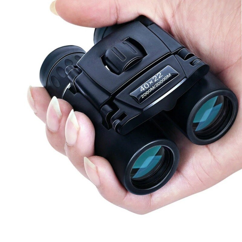 40×22 HD Powerful Binoculars 2000M Long Range Folding Mini Telescope BAK4 FMC Optics For Hunting Outdoor Camping Travel