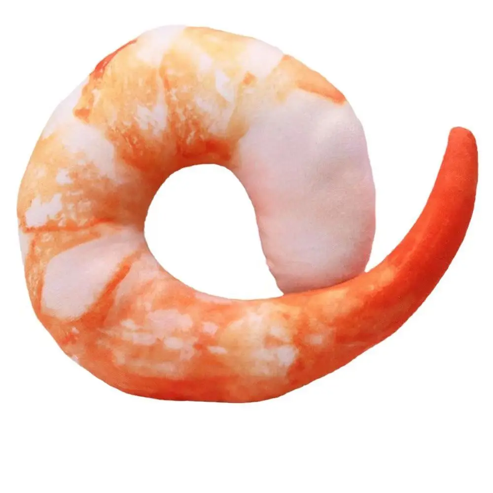 40cm Creative Plush Peeled Prawns Stuffed Animals Plush Toys U Neckpillow Shrimp Cushion Pillow Kids Toys Birthday Gift 40cm Creative Plush Peeled Prawns Stuffed Animals Plush Toys U Neckpillow Shrimp Cushion Pillow Kids Toys Birthday Gift