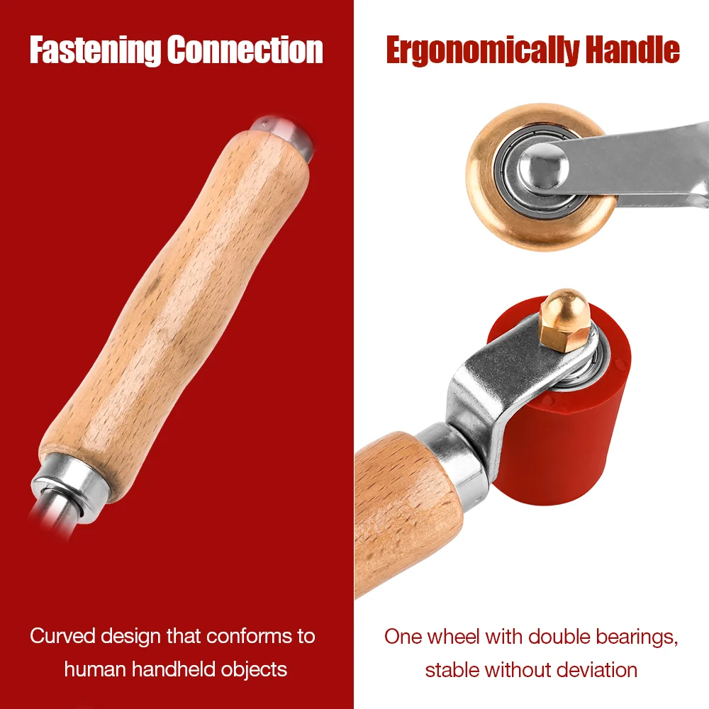 40mm Silicone Handwheel Plastic Welding Gun Roller High Temperature Resistant Seam Roller,PVC/TPO/EPDM Welding Tools