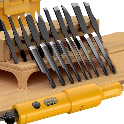 40W Electric Carving Knife Set Furniture Carpentry Root Carving Knife Tool Sculpture Carpenter Chisel Wood With 20PCS 40W Electric Carving Knife Set Furniture Carpentry Root Carving Knife Tool Sculpture Carpenter Chisel Wood With 20PCS