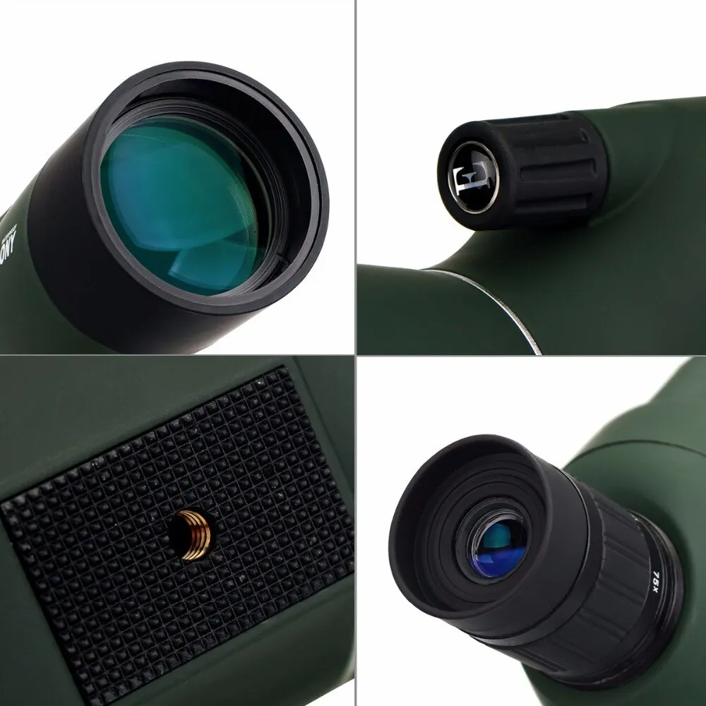 40x Magnification Telescope Spotting Scope Monoculars Shooting Range of 30-70 Yards Powerful Binoculars Bak4 Prism FMC