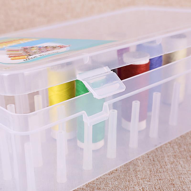 42 Slot Plastic Sewing Thread Storage Box 42 Slot Plastic Sewing Thread Storage Box