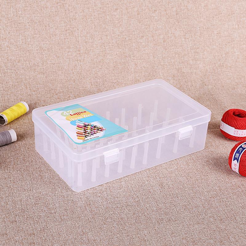 42 Slot Plastic Sewing Thread Storage Box 42 Slot Plastic Sewing Thread Storage Box