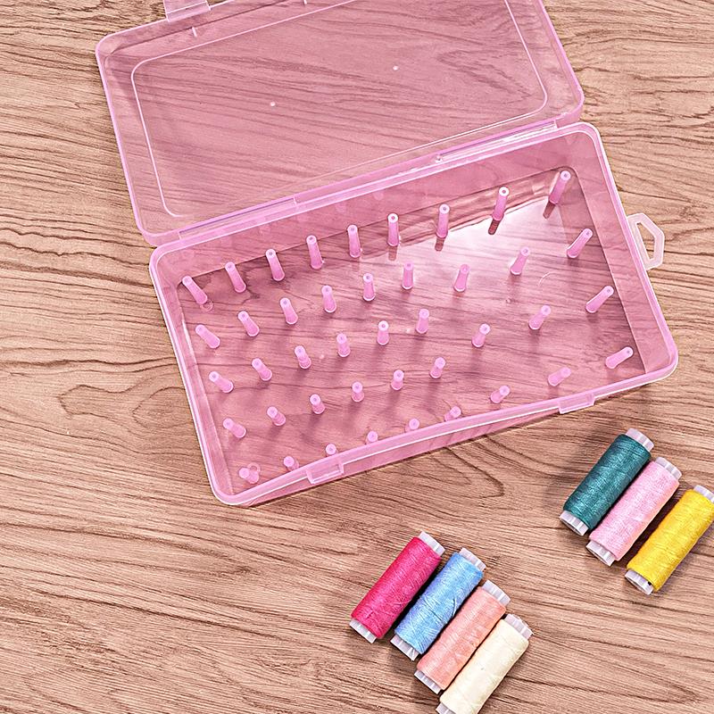 42 Slot Plastic Sewing Thread Storage Box 42 Slot Plastic Sewing Thread Storage Box