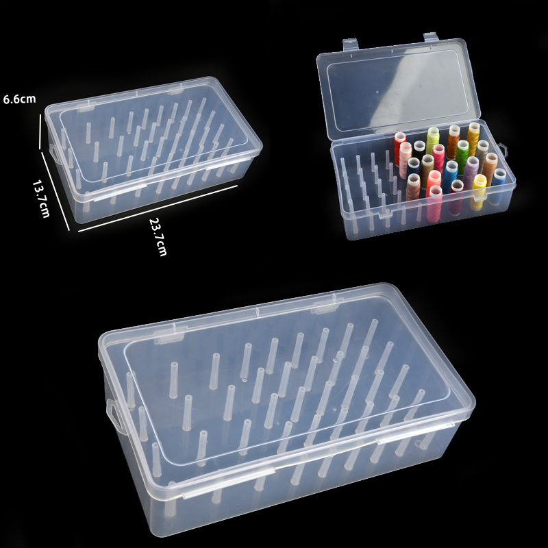 42 Slot Plastic Thread Holder Box
