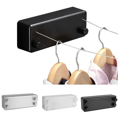 4.2m Retractable Clothesline Laundry Hanger Clothes Drying Rack Double Layer Stretchable Clothes Line 4.2m Retractable Clothesline Laundry Hanger Clothes Drying Rack Double Layer Stretchable Clothes Line