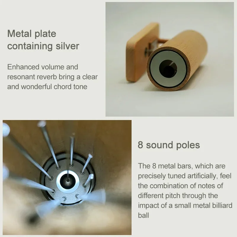 432Hz Door Opening Wood-made Doorbell Chime Music Chords Door Bell Chimes For Home Business Entrance Fridge