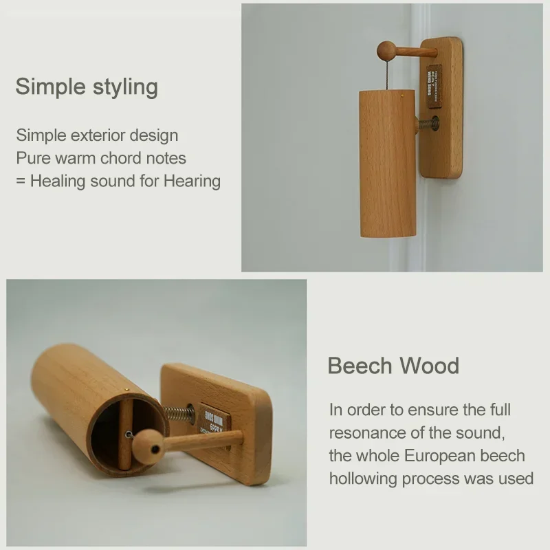 432Hz Door Opening Wood-made Doorbell Chime Music Chords Door Bell Chimes For Home Business Entrance Fridge