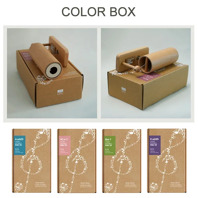 432Hz Door Opening Wood-made Doorbell Chime Music Chords Door Bell Chimes For Home Business Entrance Fridge