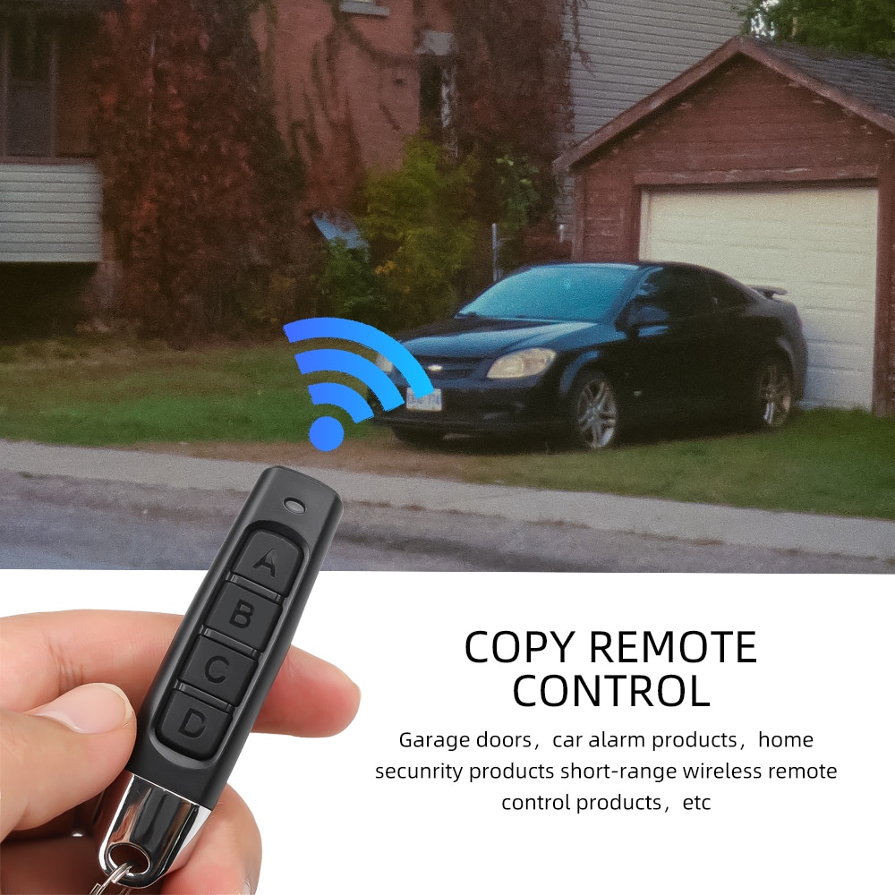433MHZ Copy Remote Control Auto 4 Channe Code Garage Gate Door Opener Remote Control Duplicator Cloning Code Car Key 433MHZ Copy Remote Control Auto 4 Channe Code Garage Gate Door Opener Remote Control Duplicator Cloning Code Car Key