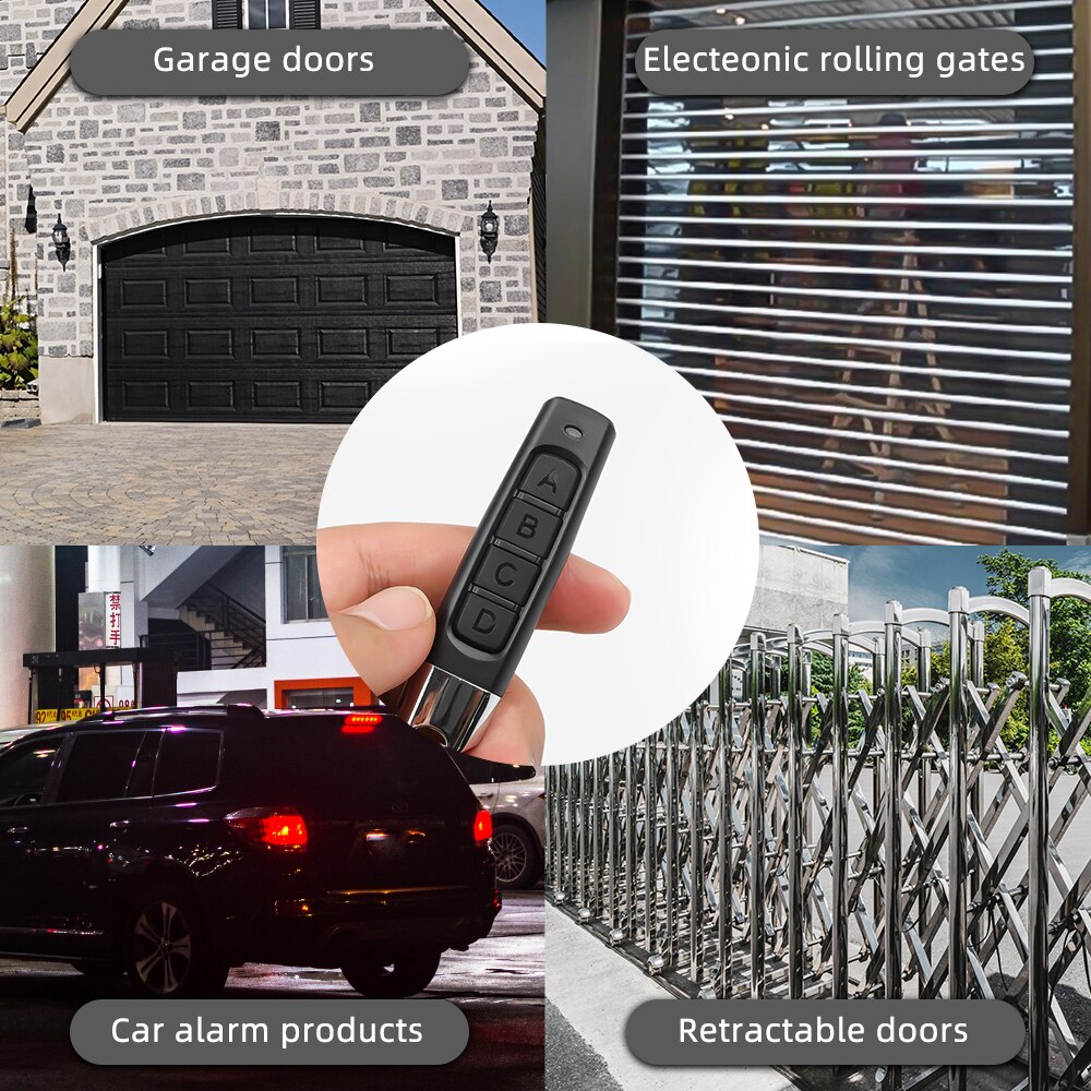 433MHZ Copy Remote Control Auto 4 Channe Code Garage Gate Door Opener Remote Control Duplicator Cloning Code Car Key 433MHZ Copy Remote Control Auto 4 Channe Code Garage Gate Door Opener Remote Control Duplicator Cloning Code Car Key