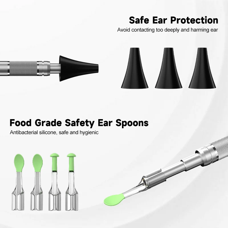 4.5 Inch Digital Otoscope HD1080P 3.9mm Ear Picker Ear Camera 6 LEDs Ear Wax Removal Tool Ear Cleaning Stick For Child