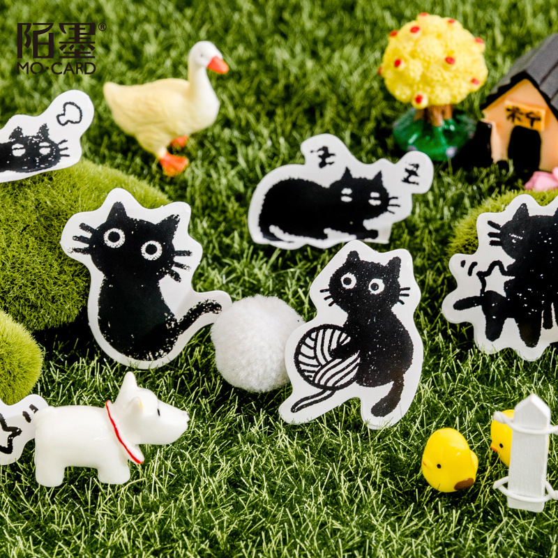 45 Pcs Black Cat Theme Stickers Decoration Kawaii Cute Cats Stickers Self Adhesive Scrapbooking Stickers For Laptop 45 Pcs Black Cat Theme Stickers Decoration Kawaii Cute Cats Stickers Self Adhesive Scrapbooking Stickers For Laptop