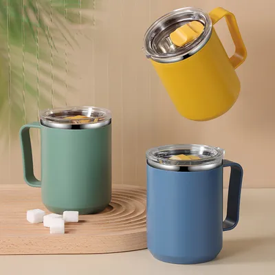 450ml Metal Coffee Tumbler with Cover