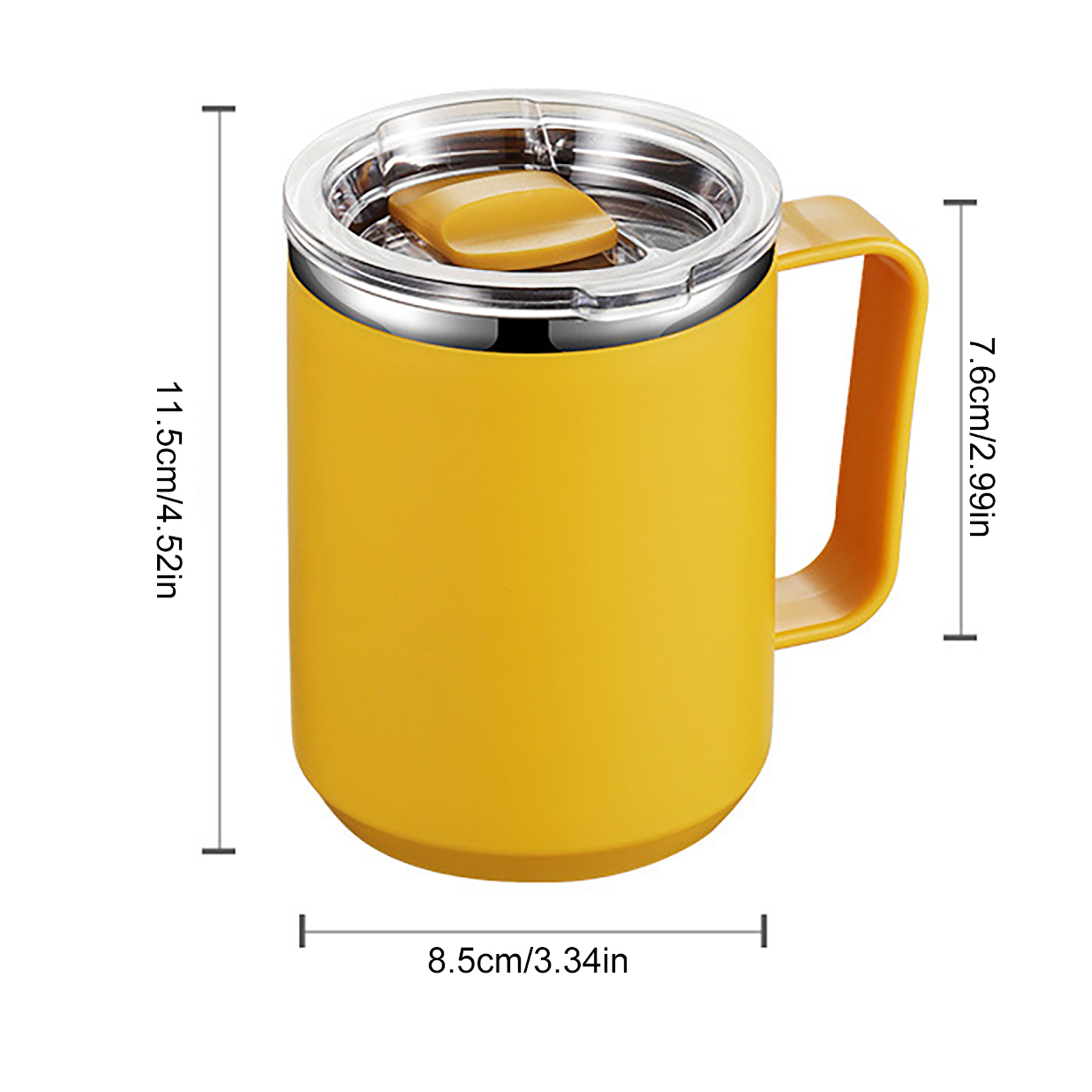450ml Metal Coffee Tumbler with Cover