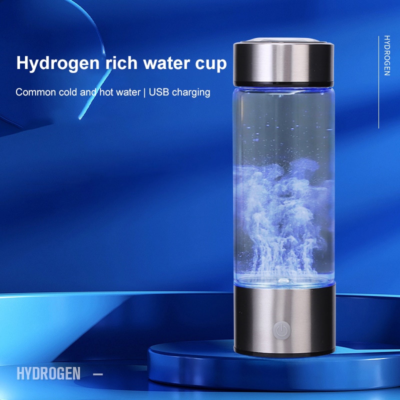 450ml Portable Hydrogen Water Generator 3 Minutes Mode High Concentration Hydrogen Water Generator