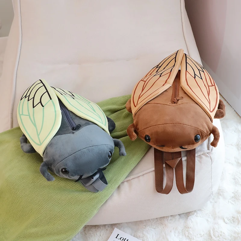 45cm Funny Creative Cartoon Insect Cicada Beetle Plush Doll Backpack Brown Green Insect Soft Plush Toy Gift For Boys 45cm Funny Creative Cartoon Insect Cicada Beetle Plush Doll Backpack Brown Green Insect Soft Plush Toy Gift For Boys