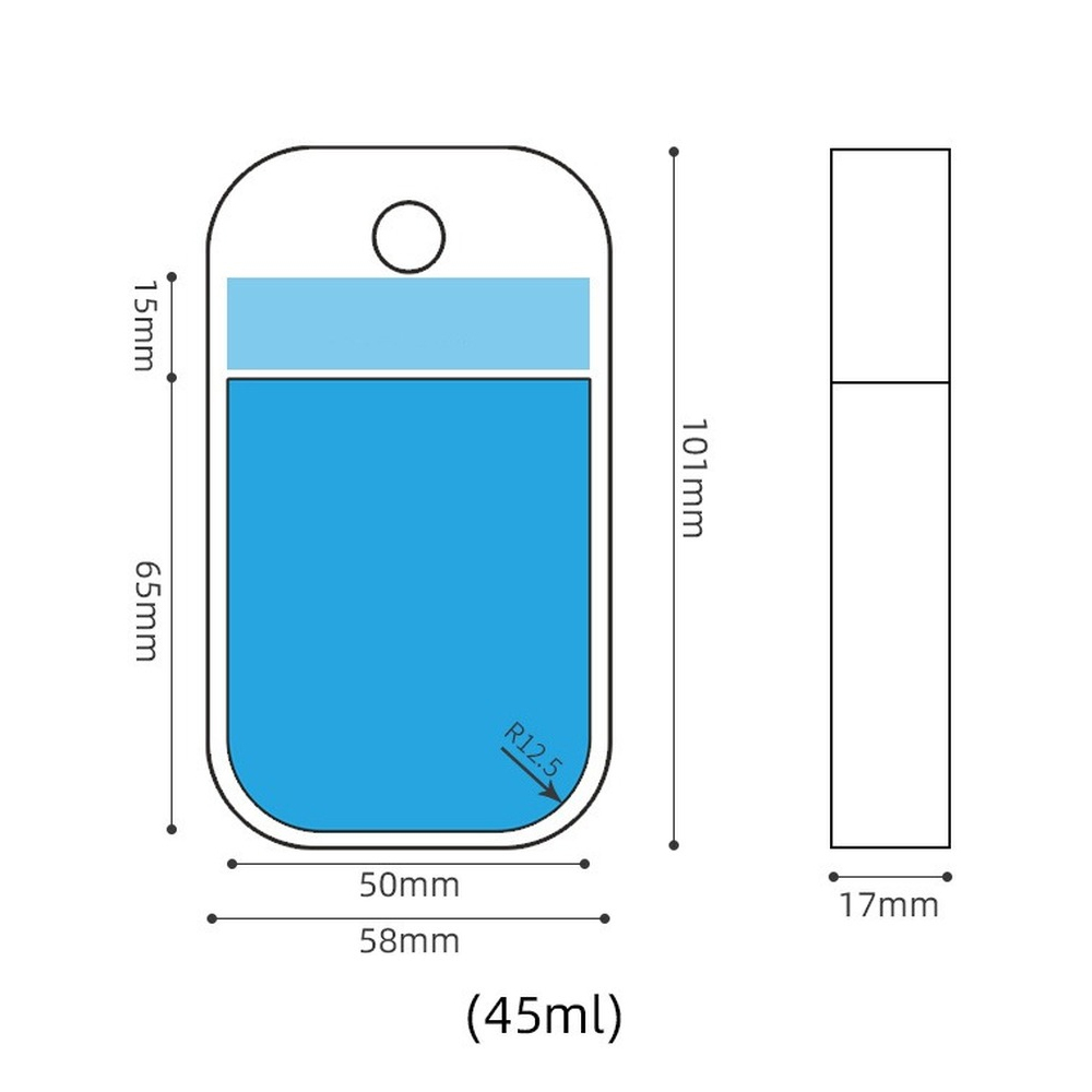 45ml Portable Mini Refillable Fragrance Hand Sanitizer Alcohol Bottle With Spray Fragrance Pump Empty Cosmetic Container 45ml Portable Mini Refillable Fragrance Hand Sanitizer Alcohol Bottle With Spray Fragrance Pump Empty Cosmetic Container