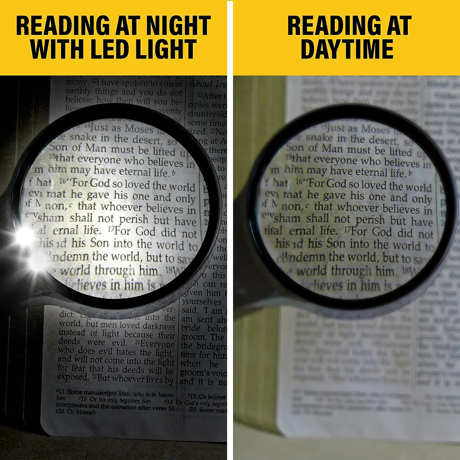 45X 3X Professional Magnifying Glass Jewelry Loupe With LED Light Handheld Magnifier Lupa For Coins Stamps Kids Seniors