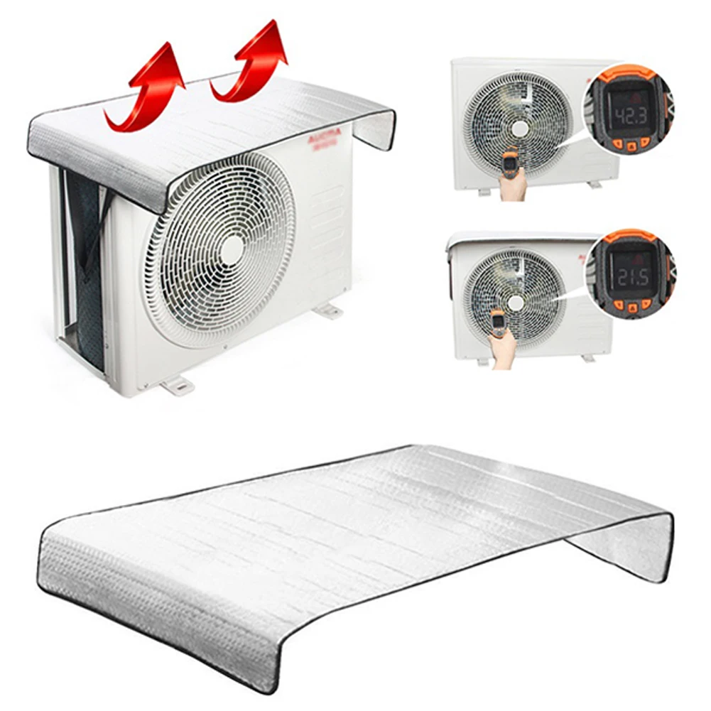 46x95CM Air Conditioning Cover Outdoor Sun Rainproof Anti-Dust Anti-Snow Cleaning Cover Home Air Conditioner Keep 46x95CM Air Conditioning Cover Outdoor Sun Rainproof Anti-Dust Anti-Snow Cleaning Cover Home Air Conditioner Keep