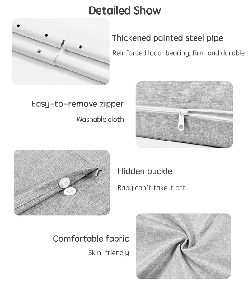 47cm Child Bed Barrier for Baby Bed Fence Railing for Children's Bed Protection Bed Rail Guard for Kids
