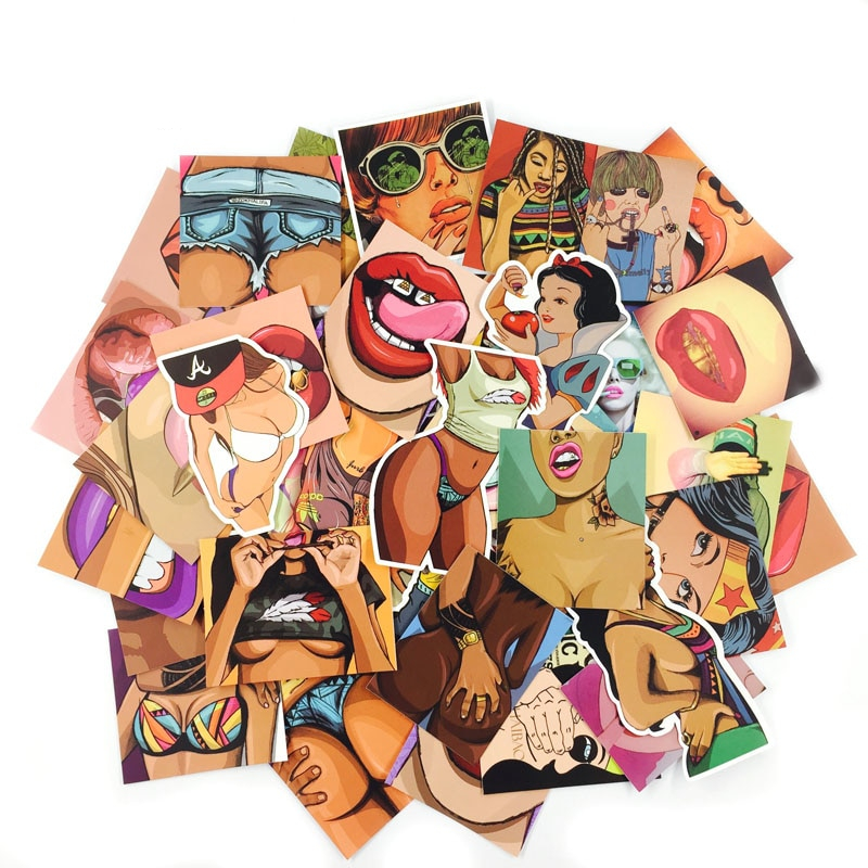 47pcs Adult Stickers Vulgar PVC Decals 47pcs Adult Stickers Vulgar PVC Decals