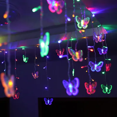 48 Butterfly LED String Lights Decor 48 Butterfly LED String Lights Decor