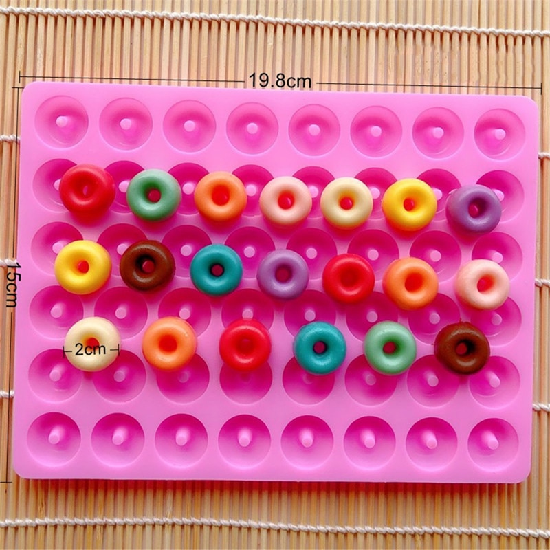 48 Cavity Mini Donut Silicone Mold 48 Cavity Mini Donut Silicone Mold