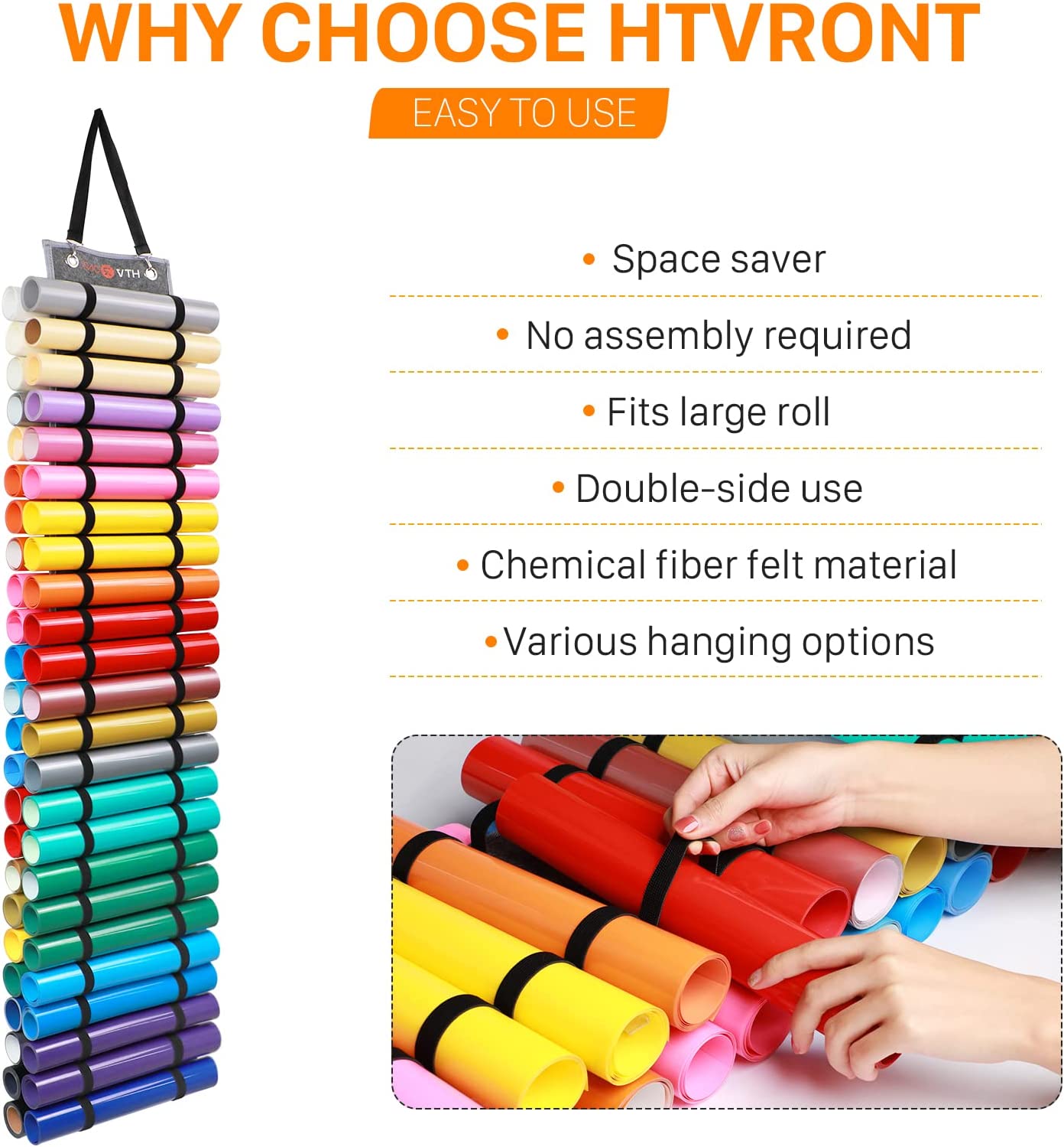 48 Grids Hanging Vinyl Roll Holder