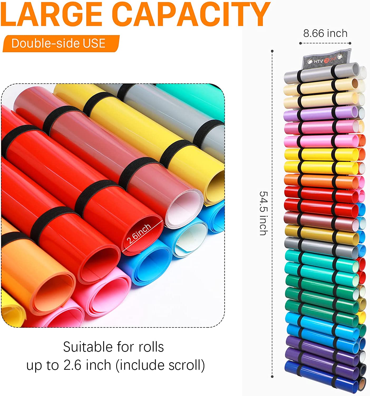 48 Grids Hanging Vinyl Roll Holder