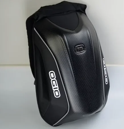48L Motorcycle Carbon Fiber Hard Shell Backpack High-capacity Bag Waterproof Moto Racing Storage Travel Bag