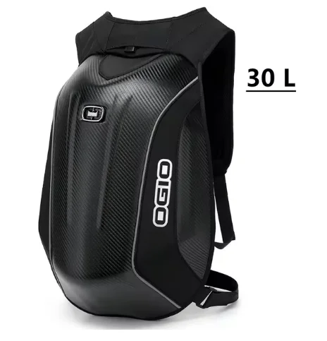48L Motorcycle Carbon Fiber Hard Shell Backpack High-capacity Bag Waterproof Moto Racing Storage Travel Bag