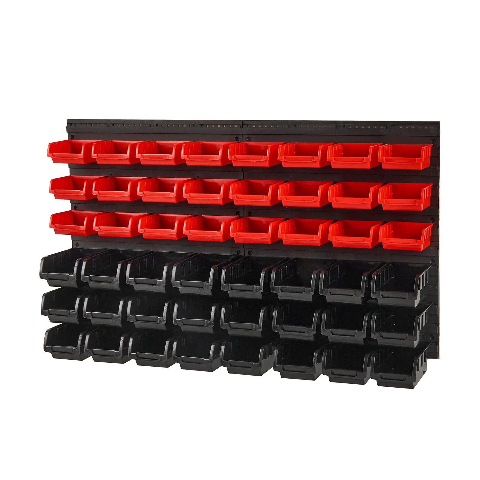 48pcs Parts Storage Bins Wall Mounted Garage Containers with Wall Panels Tool Organizer for Nuts Bolts Screws Nails 48pcs Parts Storage Bins Wall Mounted Garage Containers with Wall Panels Tool Organizer for Nuts Bolts Screws Nails