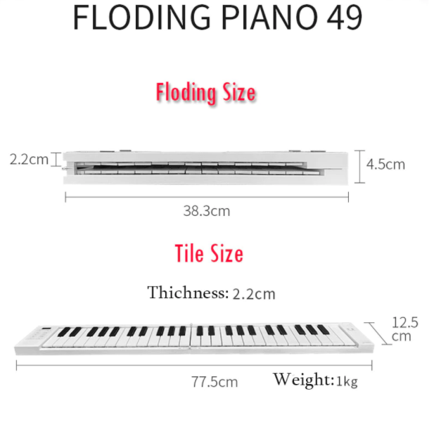 49 Key Foldable Piano Keyboard 49 Key Foldable Piano Keyboard