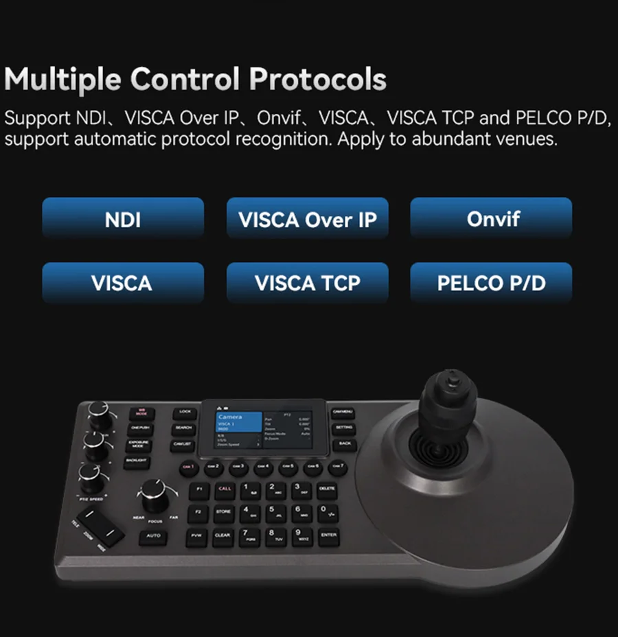 4D Keyboard Joystick NDI PTZ Controller Video Conference System Video Conferencing Camera Keyboard Control For Live 4D Keyboard Joystick NDI PTZ Controller Video Conference System Video Conferencing Camera Keyboard Control For Live