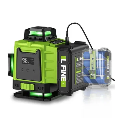 4D Laser Level 16 Lines Horizontal And Vertical With Remote Control 360°Self-leveling Laser Levels