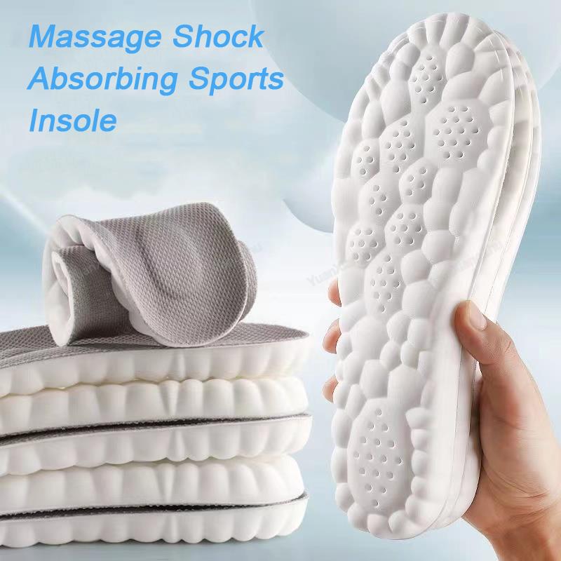 4D Sports Shoes Insoles Super Soft Running Insole for Feet Shock Absorption Baskets Shoe Sole Arch Support Orthopedic