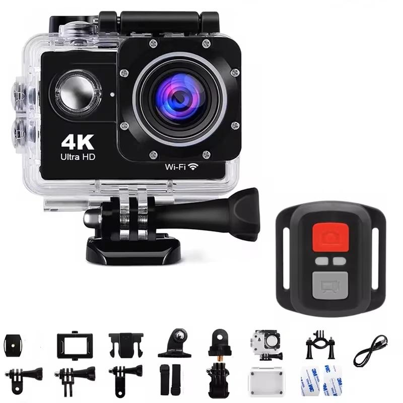 4K Action Camera 1080P/30FPS WiFi 2.0″ 170D Underwater Waterproof Helmet Video Recording Camera Sports Cameras Outdoor