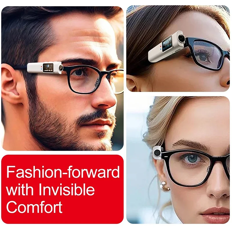 4K Mini FPV Eyeglasses Video Shooting Micro-camera HD WiFi Intelligent Headset Glasses Video&Sound Recording WiFi APP