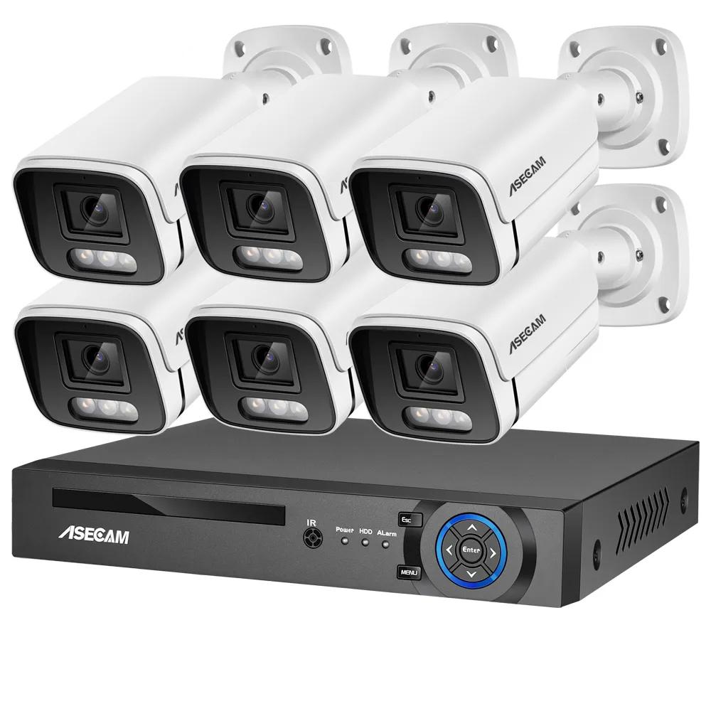 4K Security Camera System 8MP Audio Mic CCTV POE NVR AI Color Night Home Video Surveillance Camera Outdoor Set 4K Security Camera System 8MP Audio Mic CCTV POE NVR AI Color Night Home Video Surveillance Camera Outdoor Set