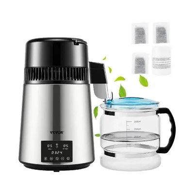 4L Home Water Distiller Purifier Filter Touch Screen Dispenser with 3 Pcs Carbon Filter Included Drinking Bottle Fast 4L Home Water Distiller Purifier Filter Touch Screen Dispenser with 3 Pcs Carbon Filter Included Drinking Bottle Fast