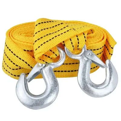 4M Car Tow Cable Heavy Duty 5 Ton Trailer Rope Towing Pull Rope Strap Hooks Van Road Recovery Car Accessories 4M Car Tow Cable Heavy Duty 5 Ton Trailer Rope Towing Pull Rope Strap Hooks Van Road Recovery Car Accessories