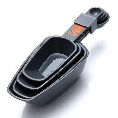 4pc Measuring Spoons Baking Cooking 1/4 Cup To 1 Cup PP Plastic With Scale Coffee Measuring Scoops Kitchen Tool