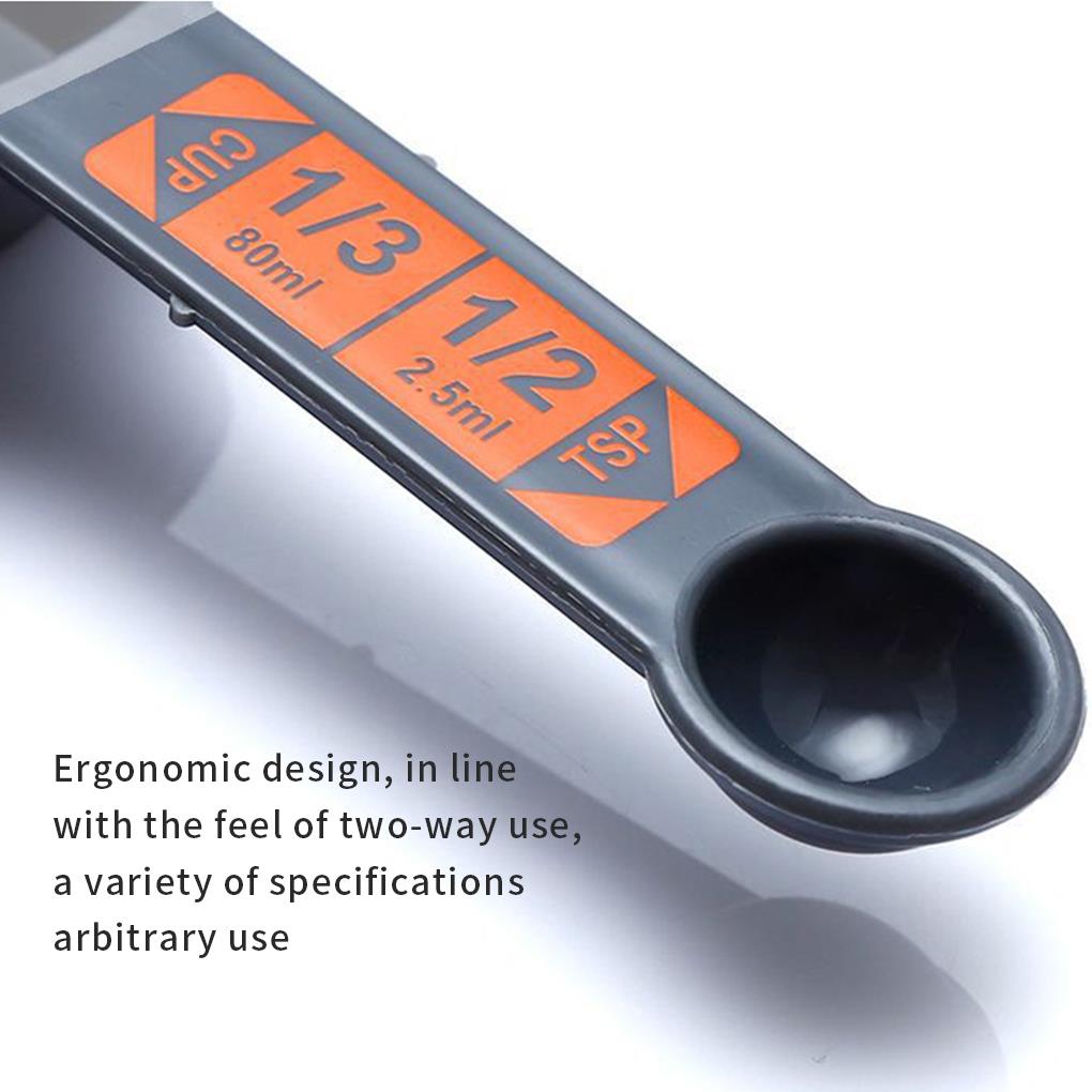 4pc Measuring Spoons Baking Cooking 1/4 Cup To 1 Cup PP Plastic With Scale Coffee Measuring Scoops Kitchen Tool