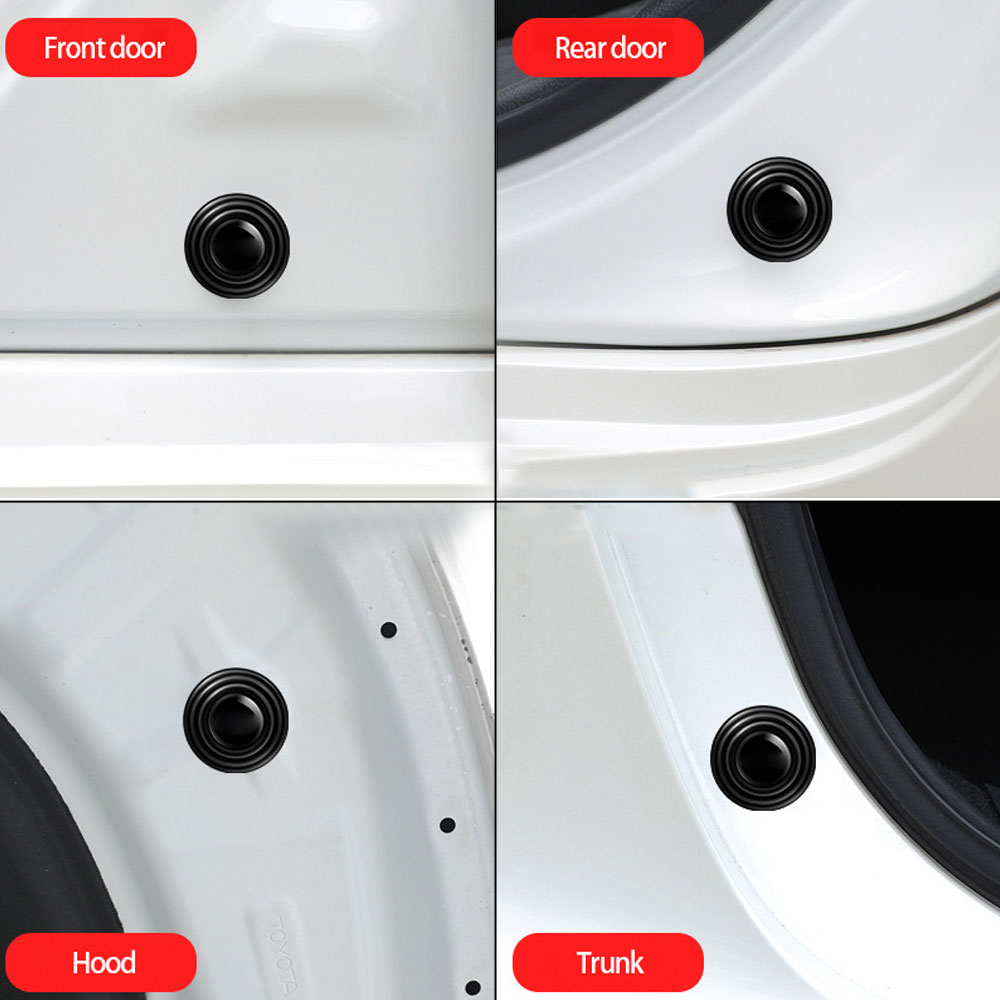 4Pcs Car Trunk Door Sound Shock Absorbing Gasket Cushion Pads