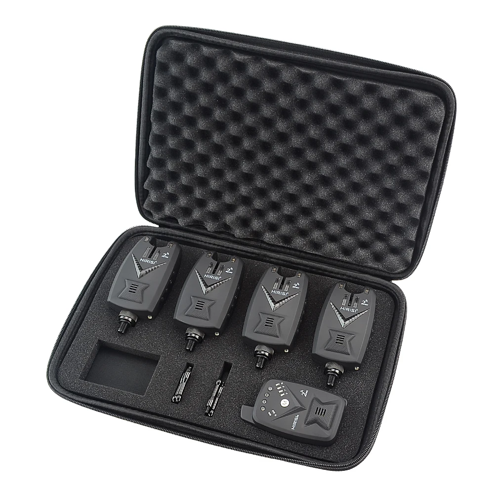 4pcs Carp Fishing Alarm Set Wireless Bite Alarm 2 Way Remote Control Bite Indicator