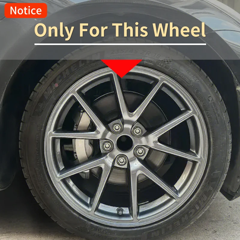4PCS Design For TESLA Model 3 18 Inch Arachnid Style Wheel Cover Hubcaps Cap Only For Model 3 Wheel Cover Accessories