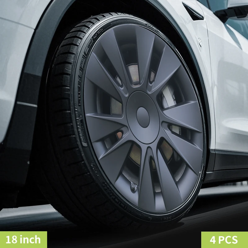 4PCS Design For TESLA Model 3 18 Inch Arachnid Style Wheel Cover Hubcaps Cap Only For Model 3 Wheel Cover Accessories